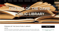 Desktop Screenshot of davislibraryfriends.org