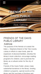 Mobile Screenshot of davislibraryfriends.org