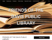 Tablet Screenshot of davislibraryfriends.org